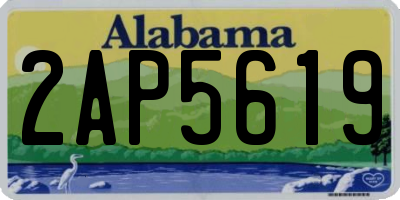 AL license plate 2AP5619