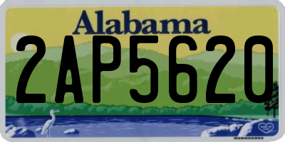 AL license plate 2AP5620