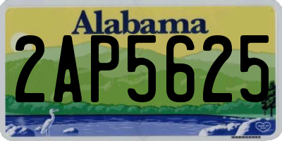 AL license plate 2AP5625