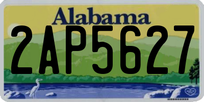 AL license plate 2AP5627