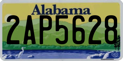 AL license plate 2AP5628