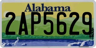 AL license plate 2AP5629