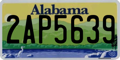 AL license plate 2AP5639
