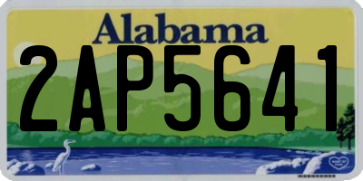 AL license plate 2AP5641