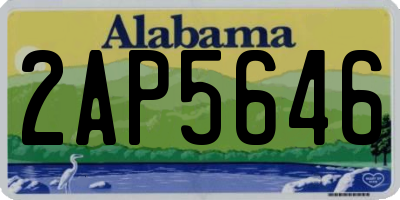 AL license plate 2AP5646