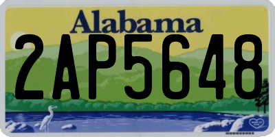 AL license plate 2AP5648