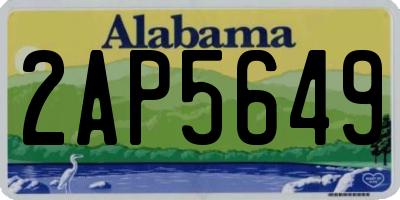 AL license plate 2AP5649