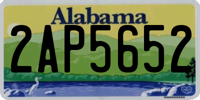 AL license plate 2AP5652