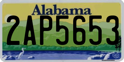 AL license plate 2AP5653