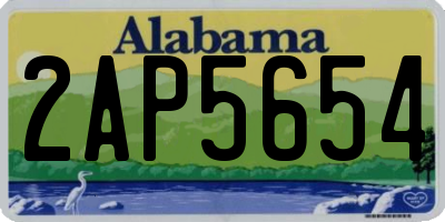 AL license plate 2AP5654