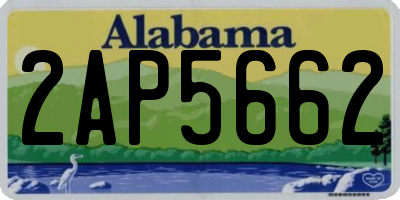 AL license plate 2AP5662