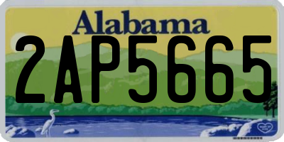 AL license plate 2AP5665
