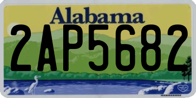 AL license plate 2AP5682