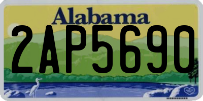 AL license plate 2AP5690