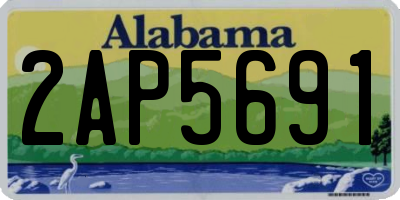 AL license plate 2AP5691