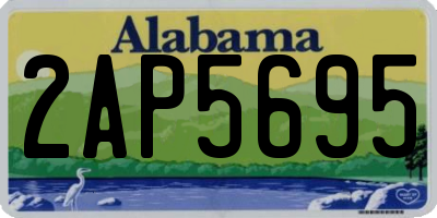 AL license plate 2AP5695