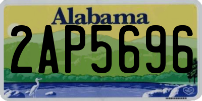 AL license plate 2AP5696