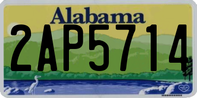 AL license plate 2AP5714