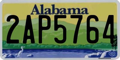 AL license plate 2AP5764