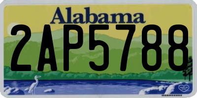 AL license plate 2AP5788