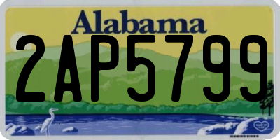 AL license plate 2AP5799