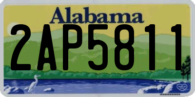 AL license plate 2AP5811