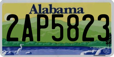 AL license plate 2AP5823