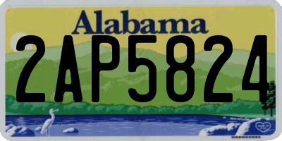 AL license plate 2AP5824