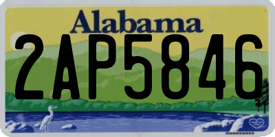 AL license plate 2AP5846