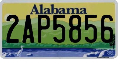 AL license plate 2AP5856