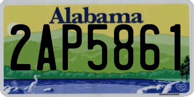 AL license plate 2AP5861