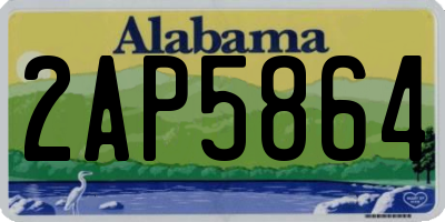 AL license plate 2AP5864