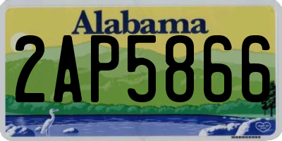 AL license plate 2AP5866