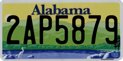 AL license plate 2AP5879