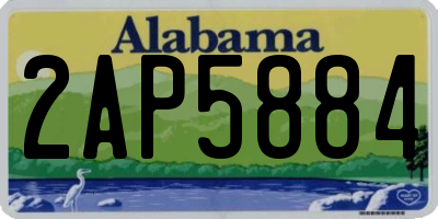 AL license plate 2AP5884