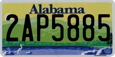 AL license plate 2AP5885