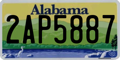AL license plate 2AP5887