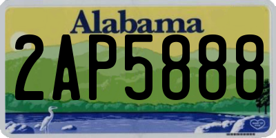 AL license plate 2AP5888