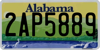 AL license plate 2AP5889