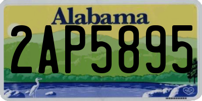 AL license plate 2AP5895