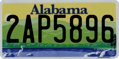 AL license plate 2AP5896
