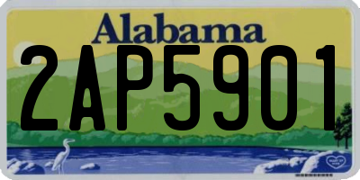 AL license plate 2AP5901