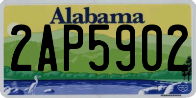 AL license plate 2AP5902