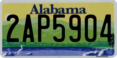 AL license plate 2AP5904