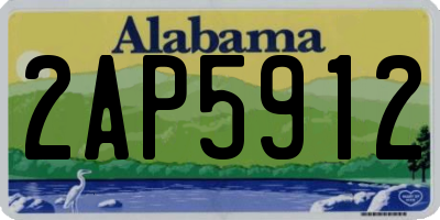 AL license plate 2AP5912