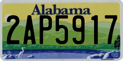 AL license plate 2AP5917