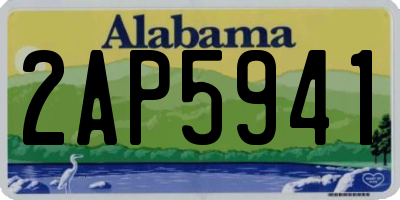 AL license plate 2AP5941