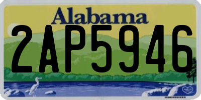 AL license plate 2AP5946