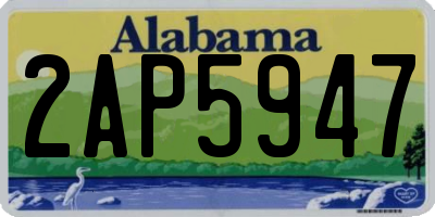 AL license plate 2AP5947