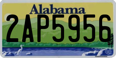 AL license plate 2AP5956